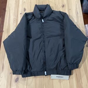 NWT Essentials Jacket Kids Unisex 8 Black Puffer Quilted Bomber Coat Winter Warm